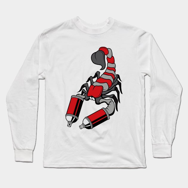 Spray Scorpion Long Sleeve T-Shirt by Woah_Jonny